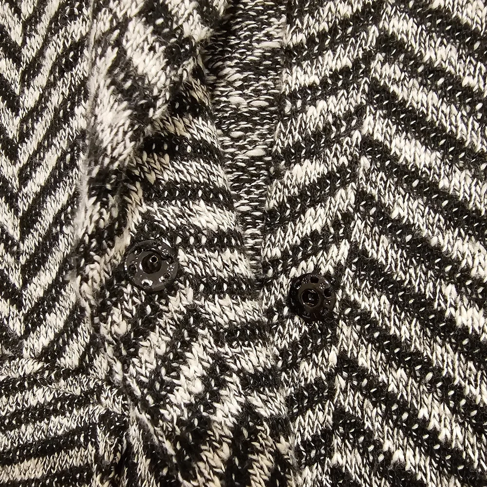Dolan Herringbone "Chevron" Relaxed Fit Blazer Black and White Adorable … - Picture 6 of 10